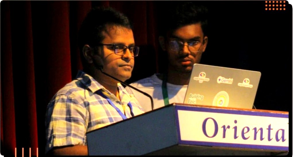 Live Vertex AI walkthrough on stage at AI Day Bhopal 2025